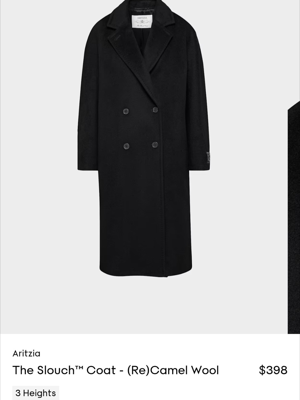 ISO - Slouch coat In Short